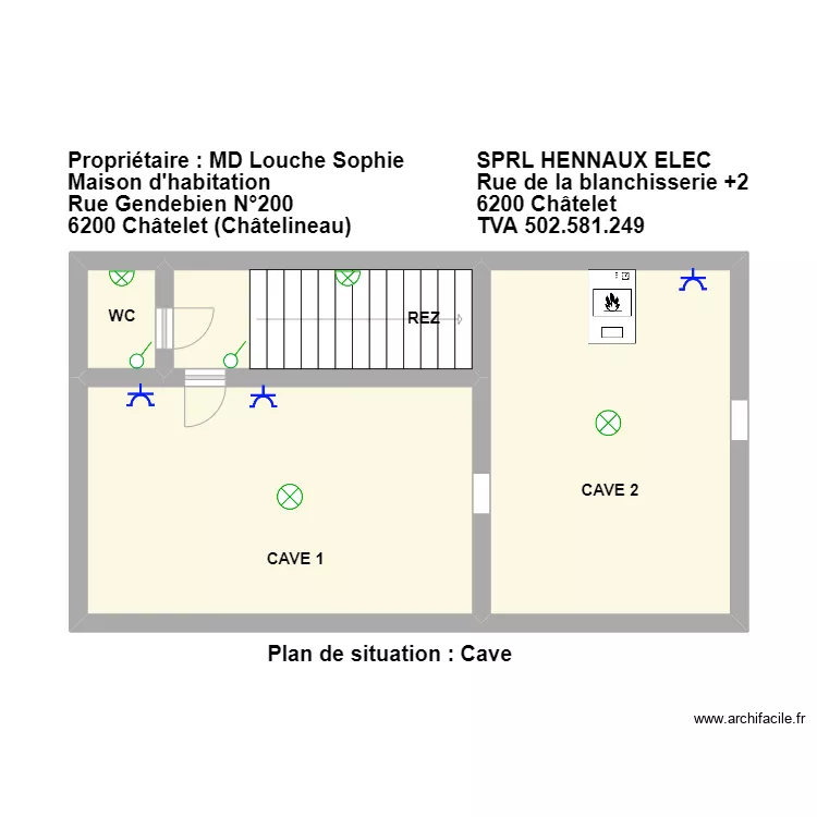 sophie cave. Plan de 