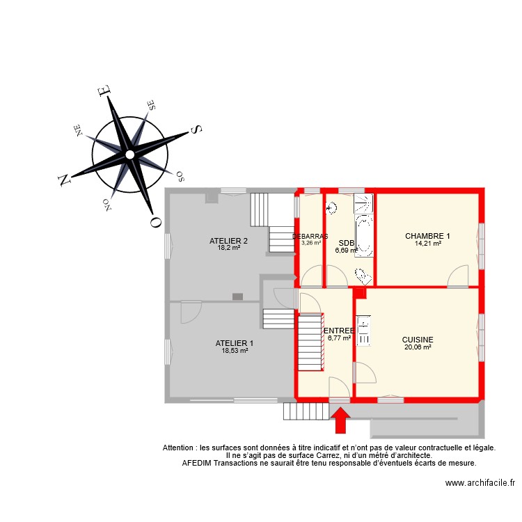 BI 6547 RDC. Plan de 0 pièce et 0 m2