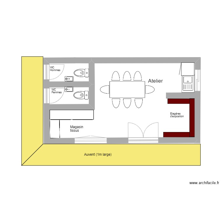 Atelier 2 Ouarzazate. Plan de 0 pièce et 0 m2