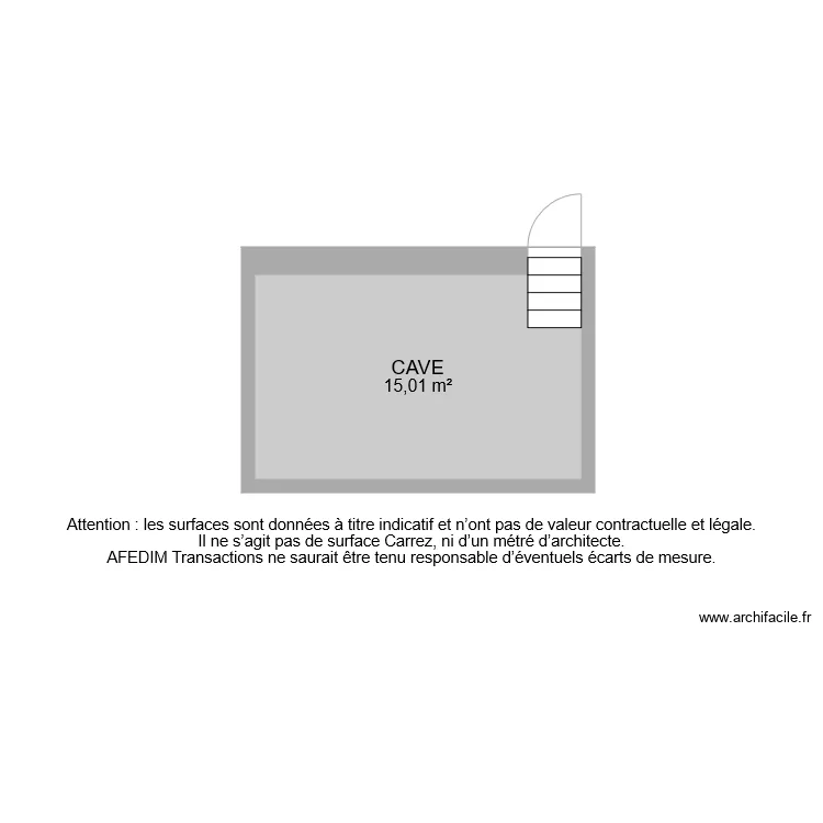 BI 6858 CAVE. Plan de 