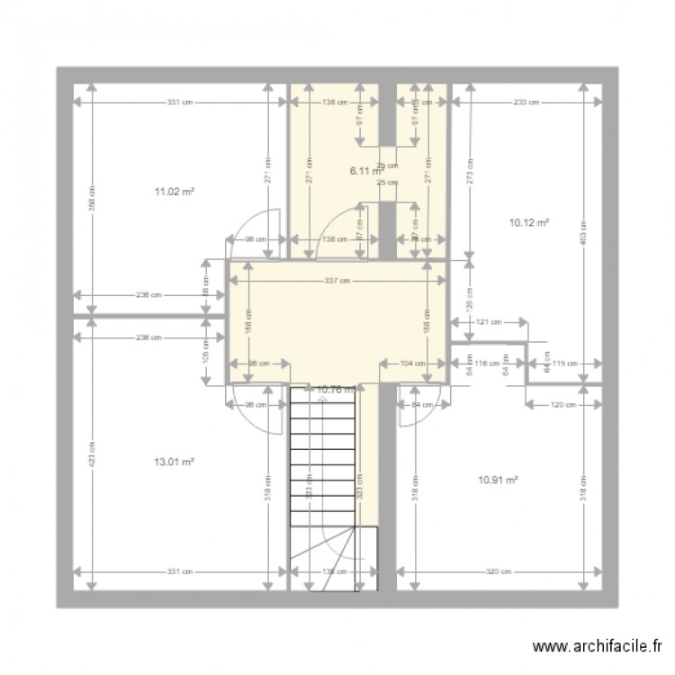 etage chez thibaud et Marine. Plan de 0 pièce et 0 m2