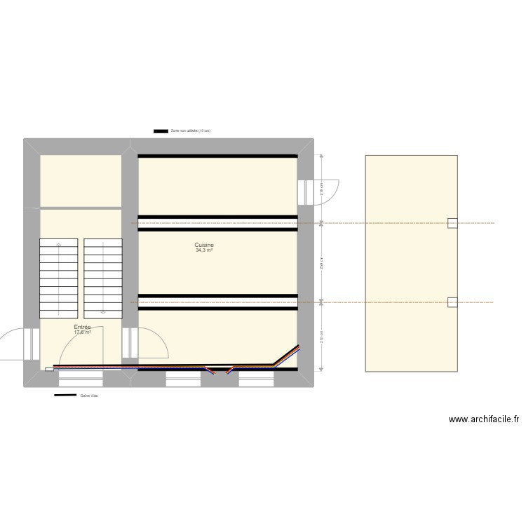 Serpaize Niv.0 Gaine PC & Ntwk Chambre Parent. Plan de 0 pièce et 0 m2