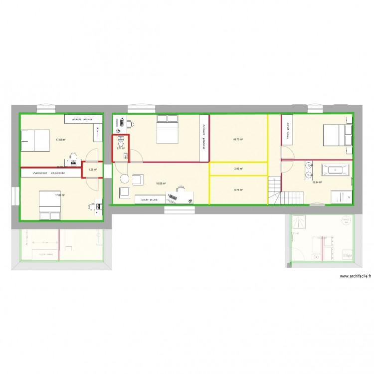 crance. Plan de 0 pièce et 0 m2