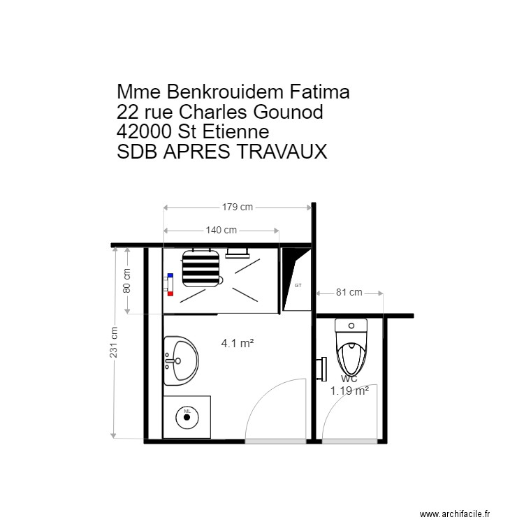 VV BENKROUIDEN 42000 ST ETIENNE. Plan de 0 pièce et 0 m2