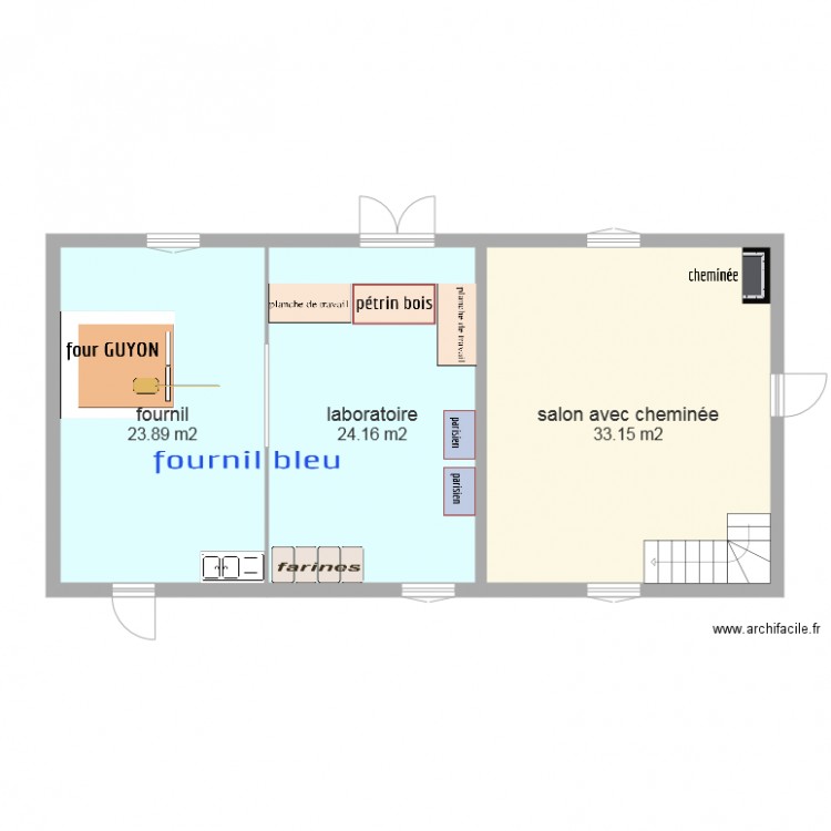 grande maison modifié . Plan de 0 pièce et 0 m2