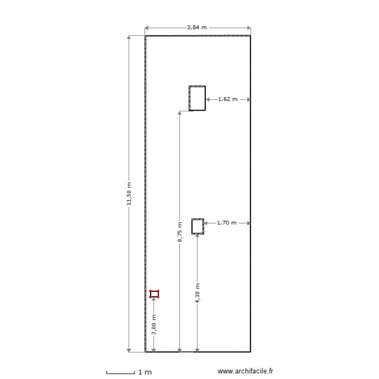 FACADE OUEST AVANT TRAVAUX. Plan de 0 pièce et 0 m2