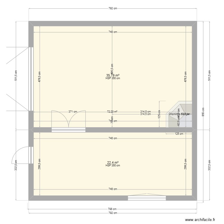 FACADE EST. Plan de 0 pièce et 0 m2
