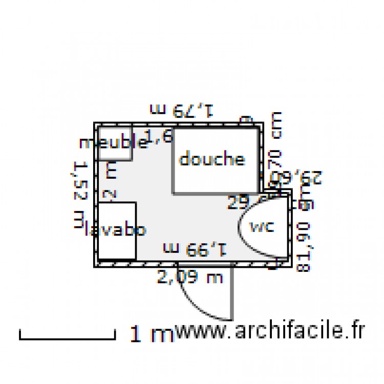 CODA Salle de bain. Plan de 0 pièce et 0 m2