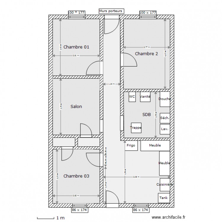 4646 - Après modifications. Plan de 0 pièce et 0 m2