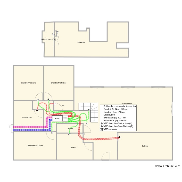 Florange. Plan de 12 pièces et 166 m2