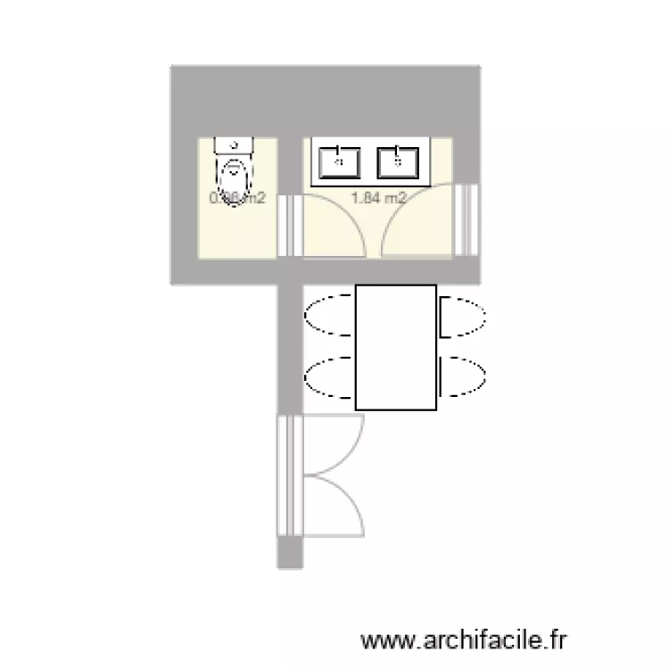 Chez Tonton plan actuel. Plan de 
