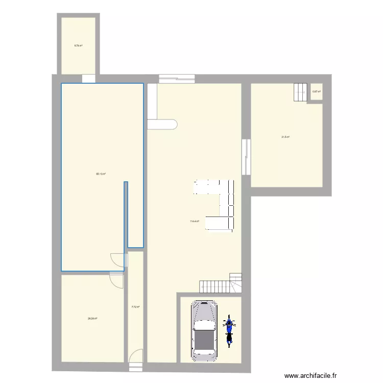 DOMGERMAIN MAISON NUE. Plan de DOMGERMAIN MAISON NUE. Plan de