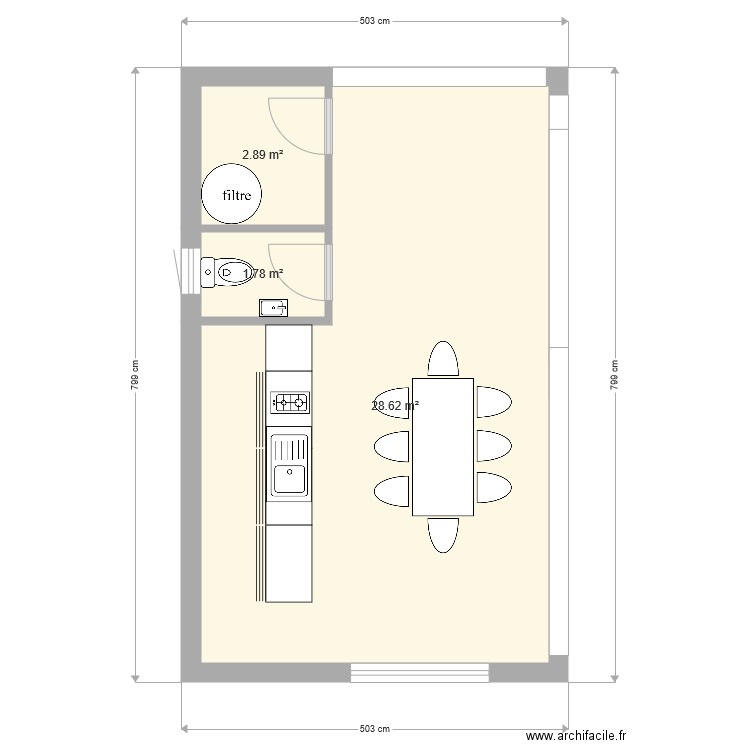 pool house 3. Plan de 0 pièce et 0 m2