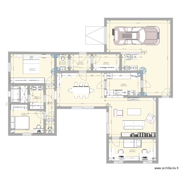 Maison AMAILLAND LENORMAND. Plan de 0 pièce et 0 m2