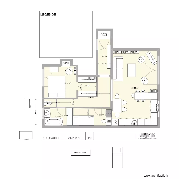 projet 3 de gaulle 2022 05 18 2339. Plan de 