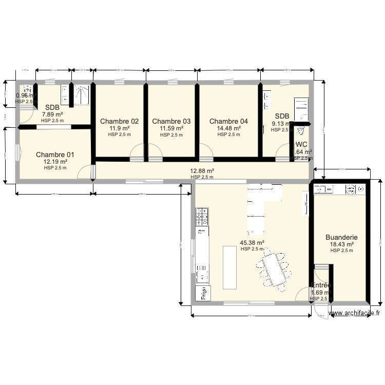 chalet 02. Plan de 0 pièce et 0 m2