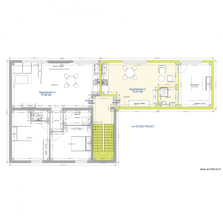 bouelem 1er etage projet. Plan de 0 pièce et 0 m2