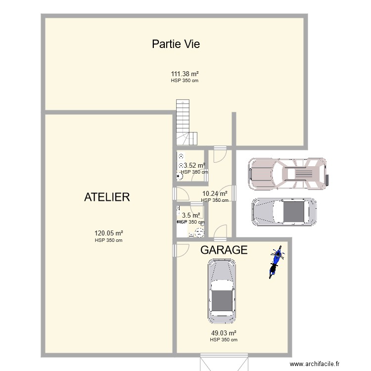 Avant projet Atelier 20200308 v01 LH. Plan de 0 pièce et 0 m2