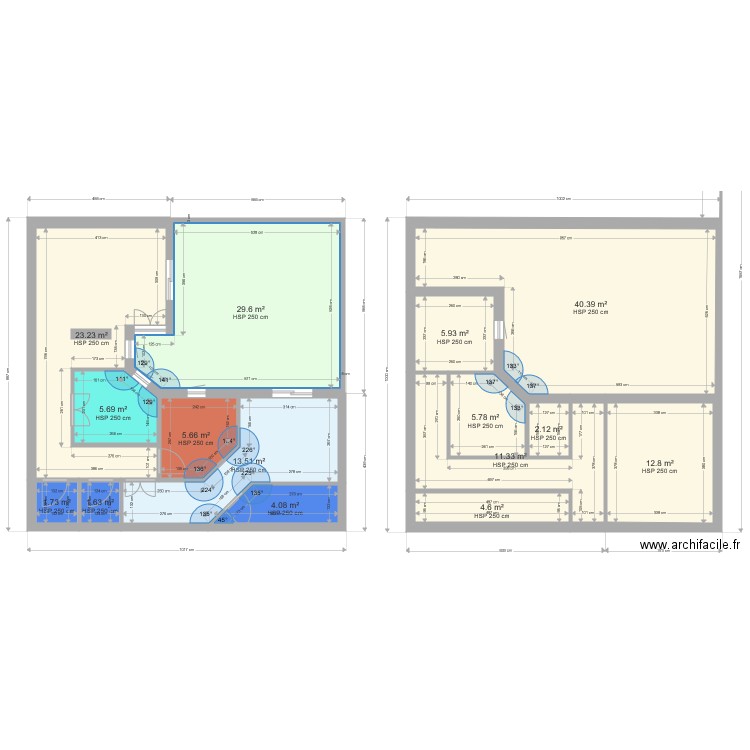 studio1. Plan de 0 pièce et 0 m2