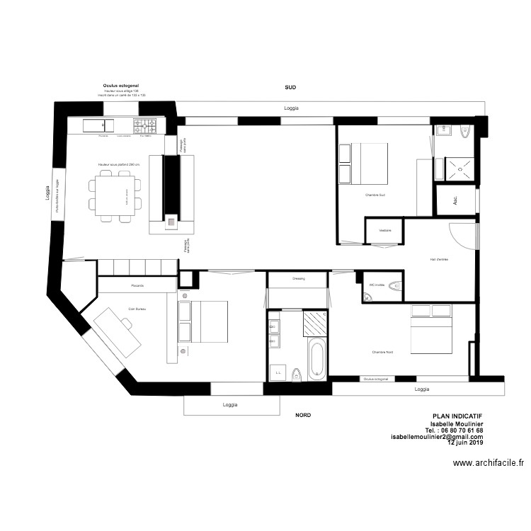 plan 12 06 2019 VERSION 3 Bis. Plan de 0 pièce et 0 m2