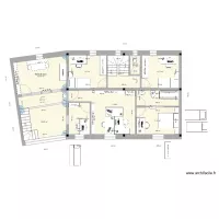 barre r+1 : bureaux+ch d'amis