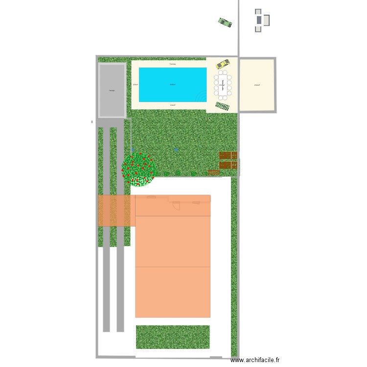 Plan actuel. Plan de 0 pièce et 0 m2