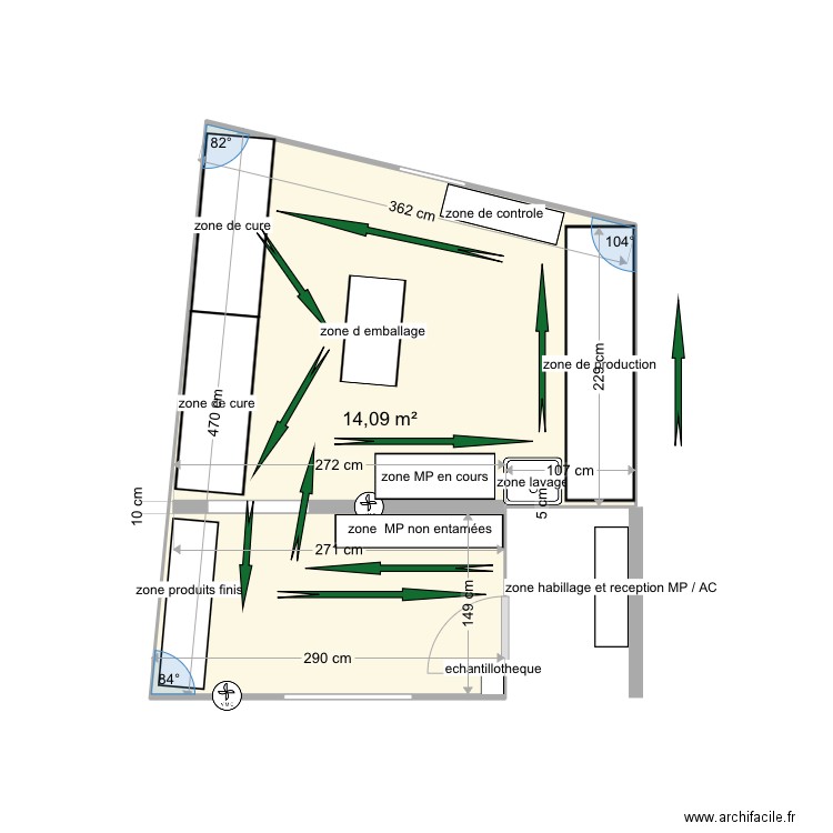 labo savonnerie. Plan de 0 pièce et 0 m2
