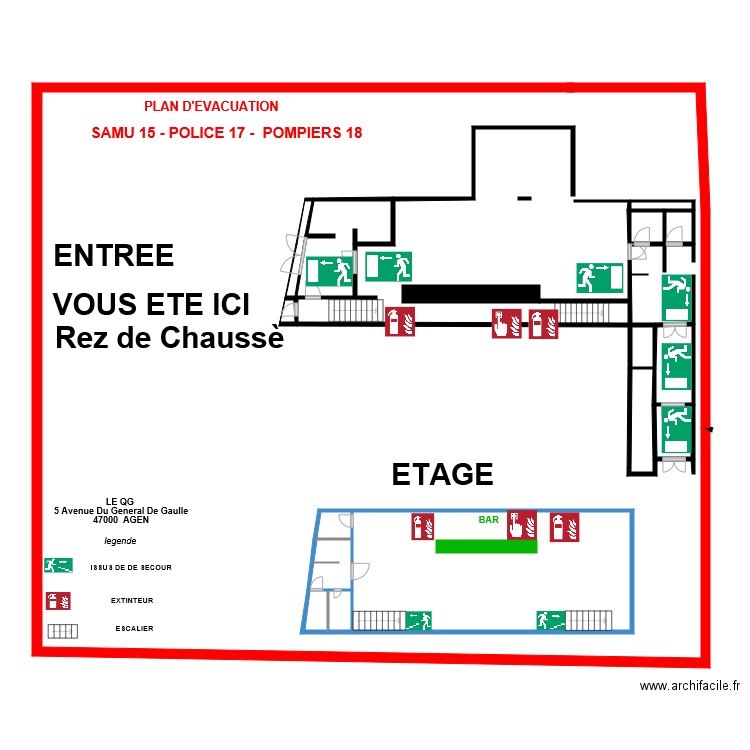 plan QJ. Plan de 0 pièce et 0 m2