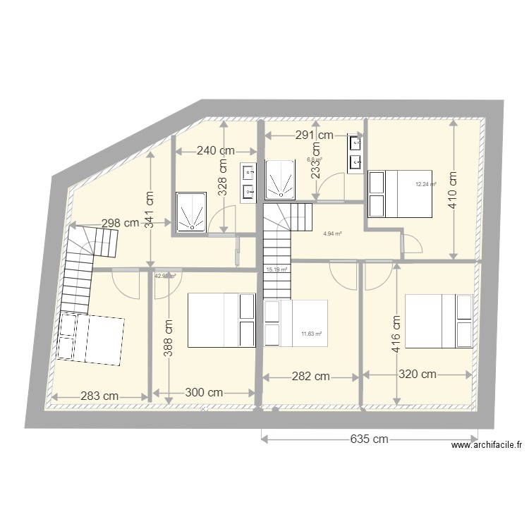 Plan remise Etage version 3. Plan de 0 pièce et 0 m2