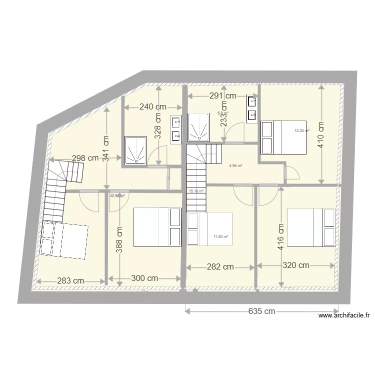 Plan remise Etage version 3. Plan de 
