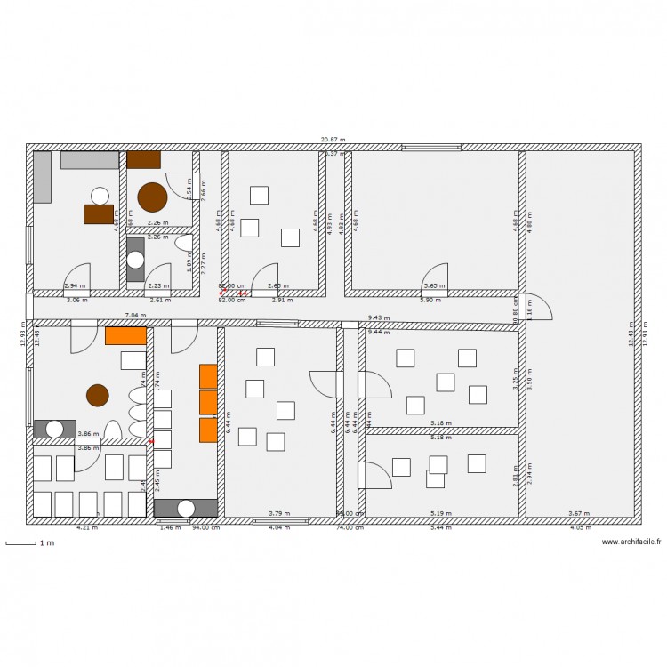Amenagement garderie. Plan de 0 pièce et 0 m2