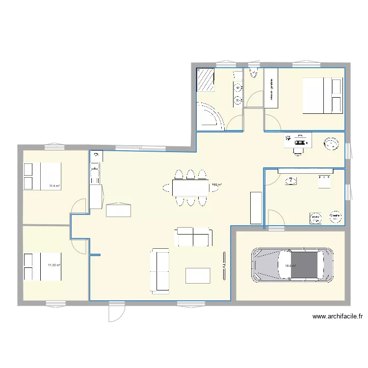 Maison Ana&iuml;s et Florian . Plan de 