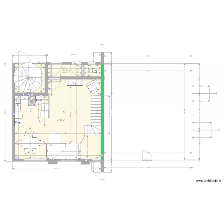 grarage ren&eacute; maison 2 projet n 5. Plan de 