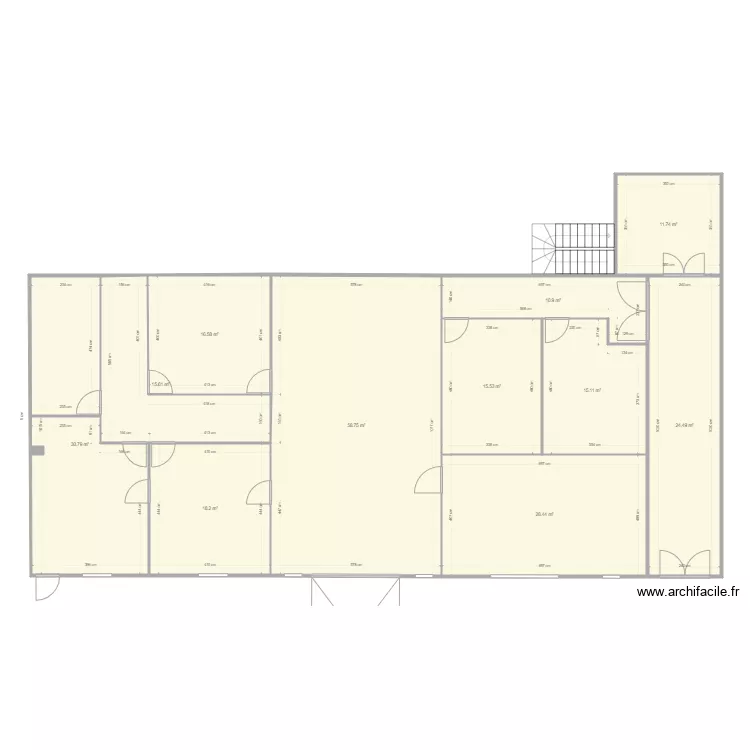 am&eacute;nagement plain pied. Plan de 