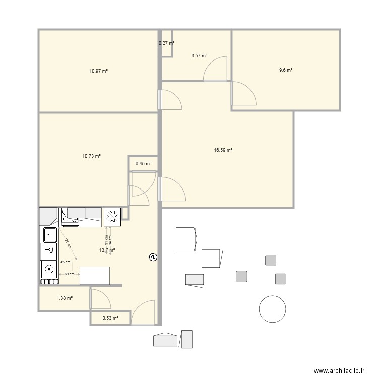 T4 Coutures Renove NRA 9. Plan de 0 pièce et 0 m2