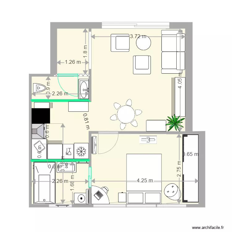 terrasse 1. Plan de 