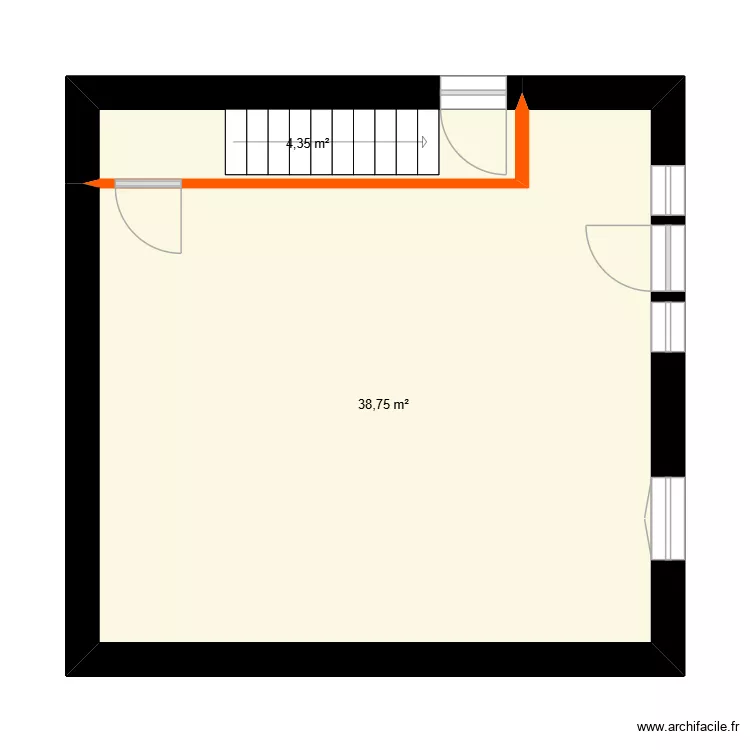 Plan Meximieux rdc. Plan de 