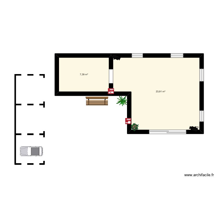 magasin parfum. Plan de 0 pièce et 0 m2
