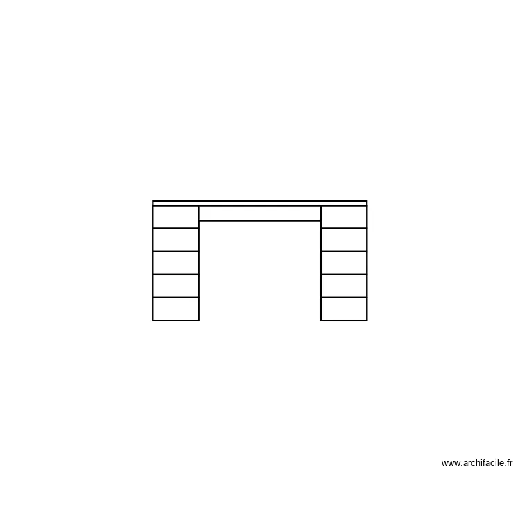 secr&eacute;taire. Plan de 