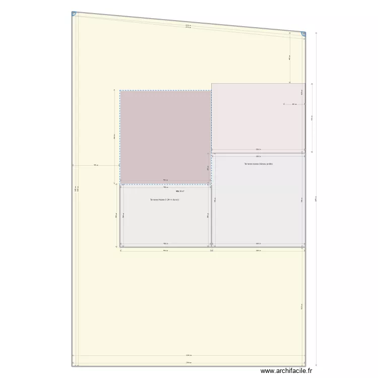 PLAN MASSE AVEC TERRASSE. Plan de PLAN MASSE AVEC TERRASSE. Plan de