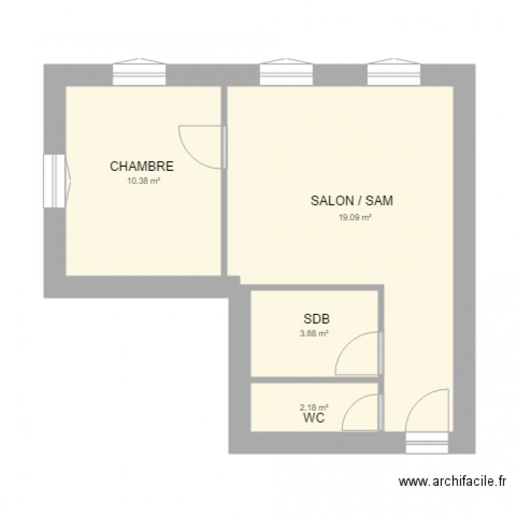 PLAN APPARTEMENT DUKAN. Plan de 0 pièce et 0 m2