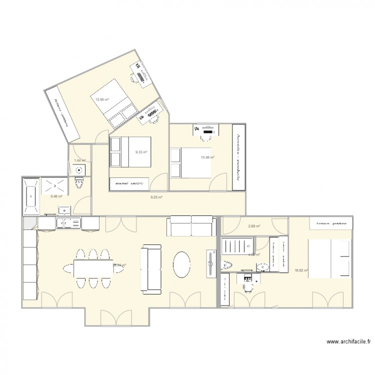 plan Jaures archifacile bis V2. Plan de 0 pièce et 0 m2