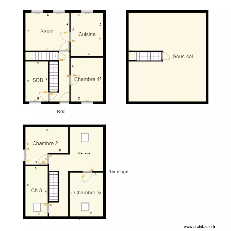 Croquis GERTH. Plan de 