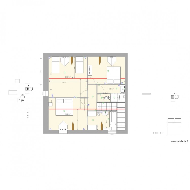 malicorne. Plan de 0 pièce et 0 m2