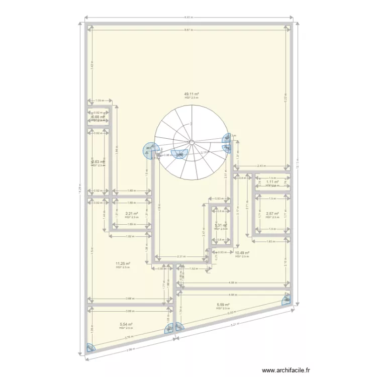 plan duplex. Plan de 