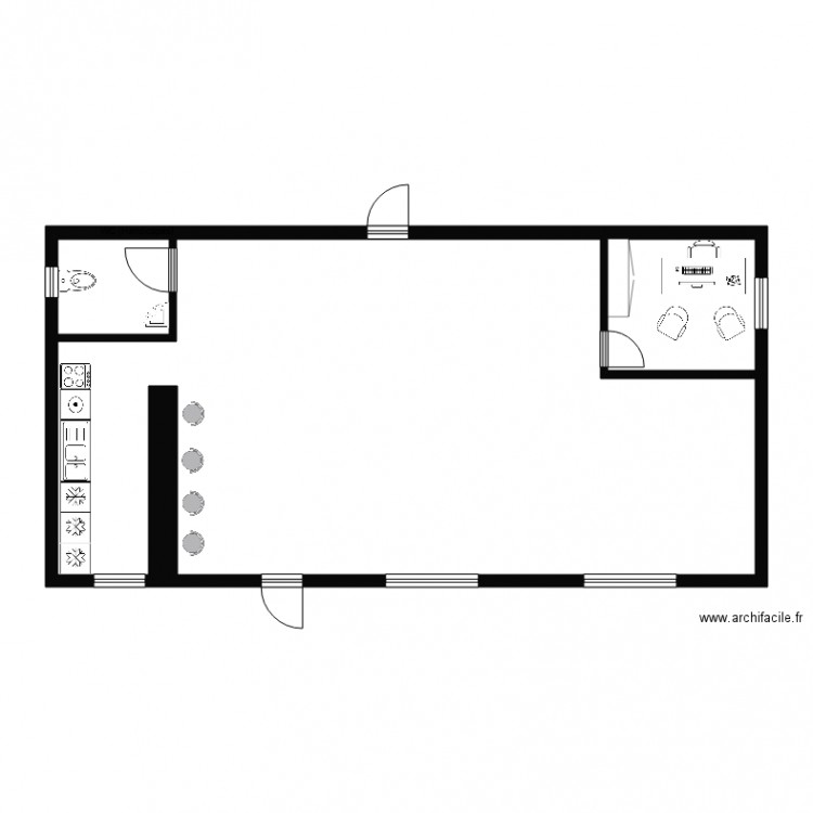 Club House Projet v4. Plan de 0 pièce et 0 m2