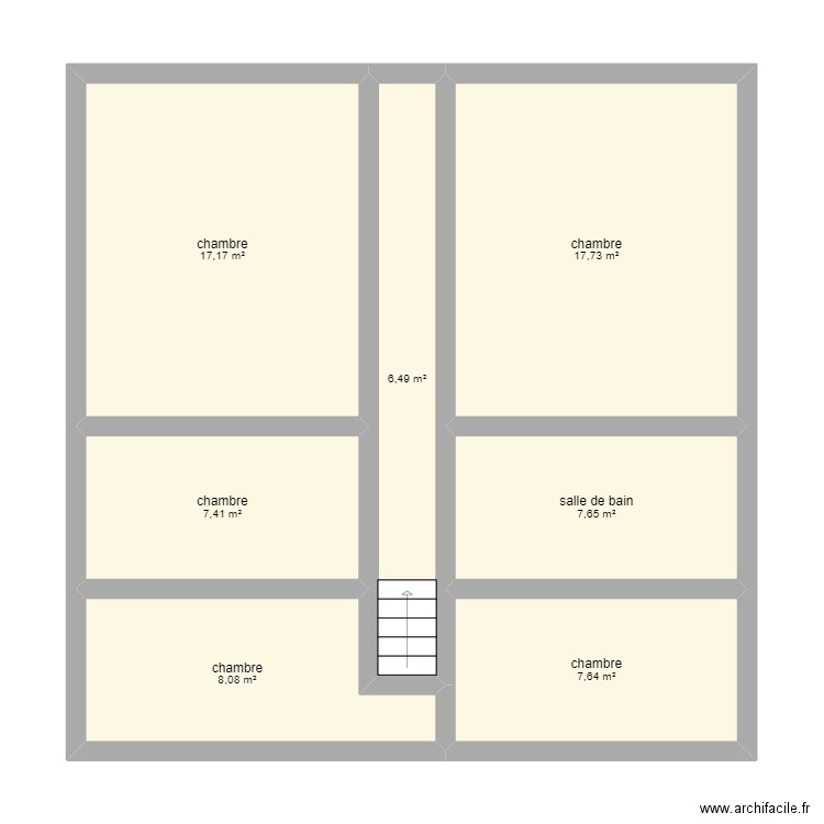 fay et.. Plan de 7 pièces et 72 m2