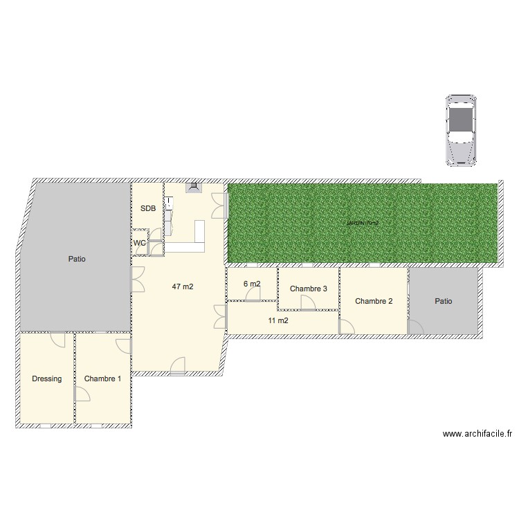 Maison Dompierre. Plan de 0 pièce et 0 m2