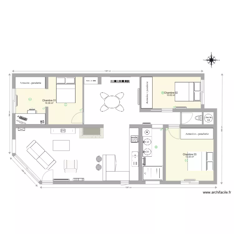 Maison L&eacute;ognan Plan luminaire 02. Plan de 
