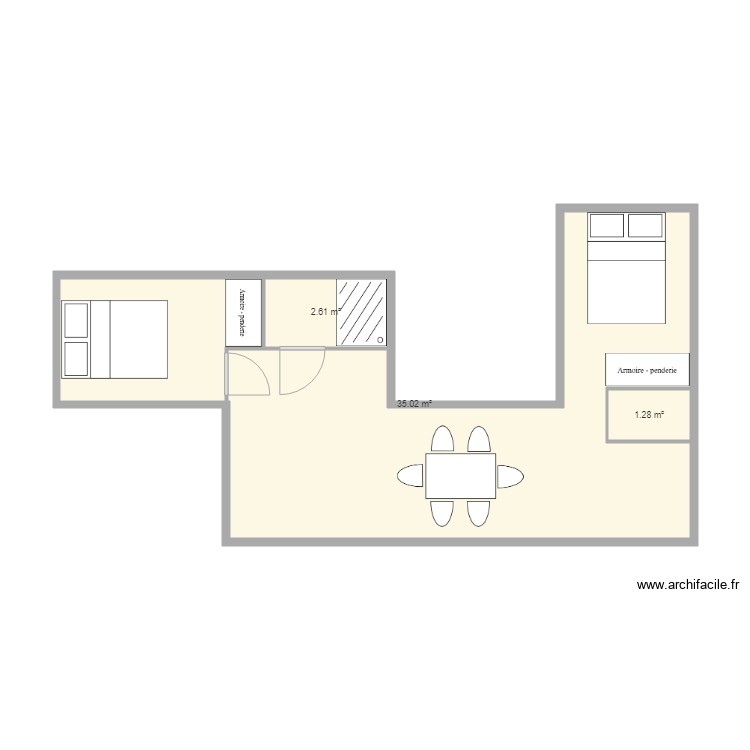 PLAN 2ch container. Plan de 0 pièce et 0 m2 PLAN 2ch container. Plan de 0 pièce et 0 m2